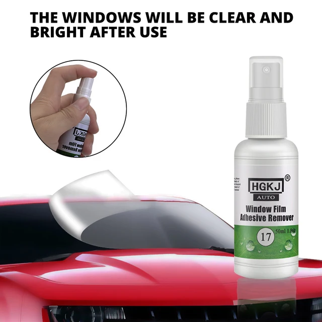 Car Window Tint Adhesive Remover