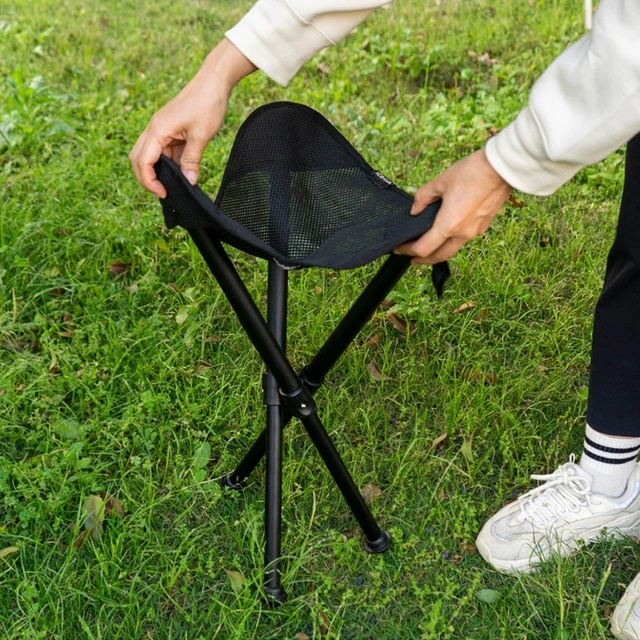 3 Legs Slacker Chair Portable Folding Stool Foldable Camp Tripod