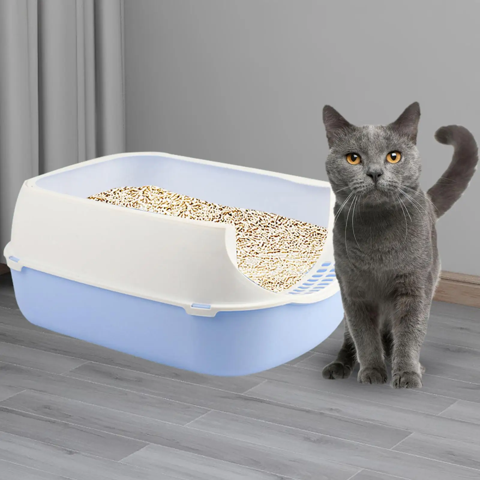Cat , Kitten Potty Pan for Indoor Cats Easy to Clean and Assemble