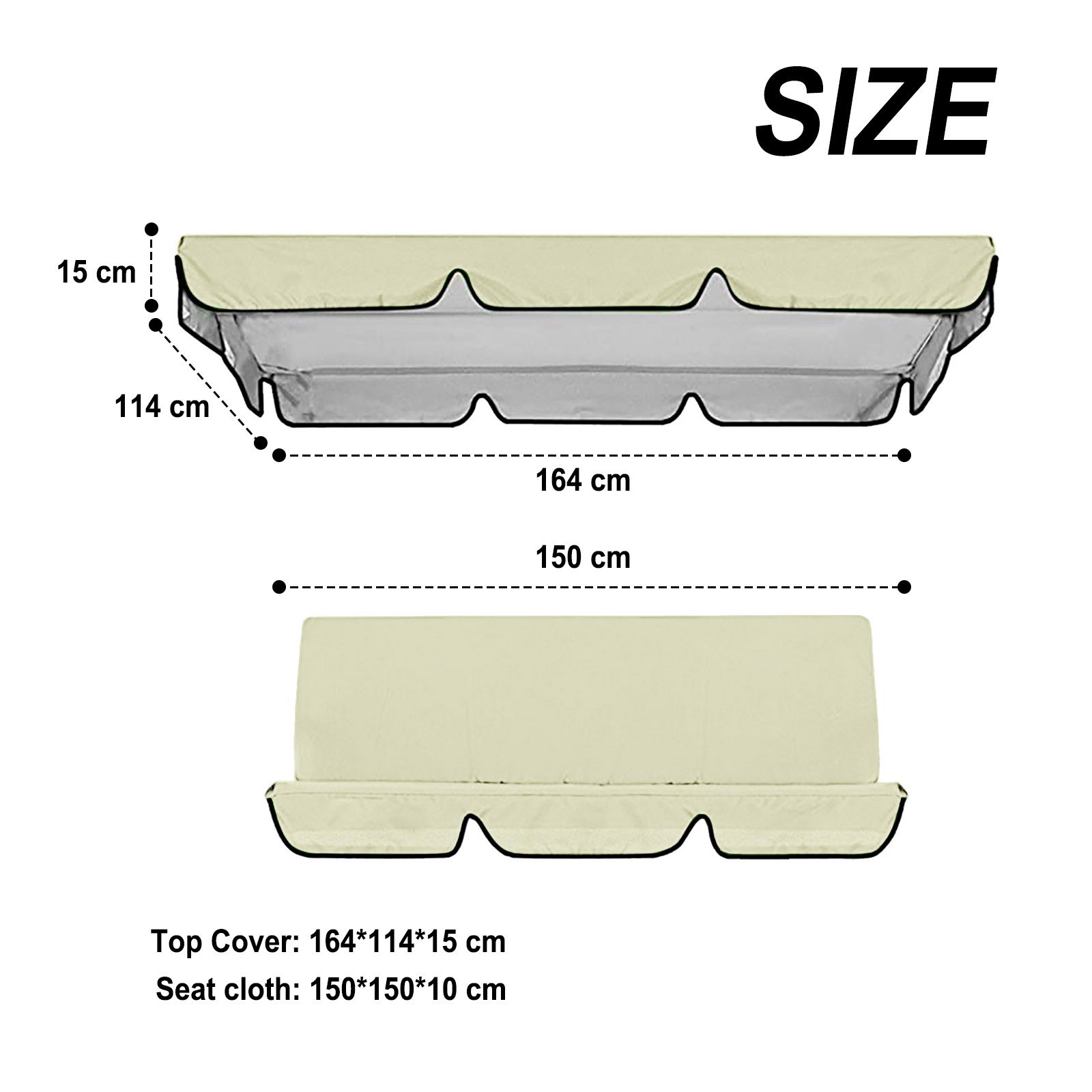 Title 9, Housse de remplacement pour plafond pivotant, h...