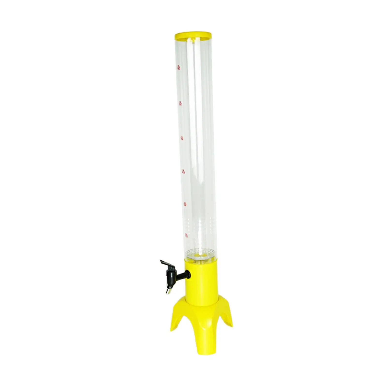 Beer Tower with Tube Wine Dispenser Tabletop Beer Dispenser for BBQ Bars