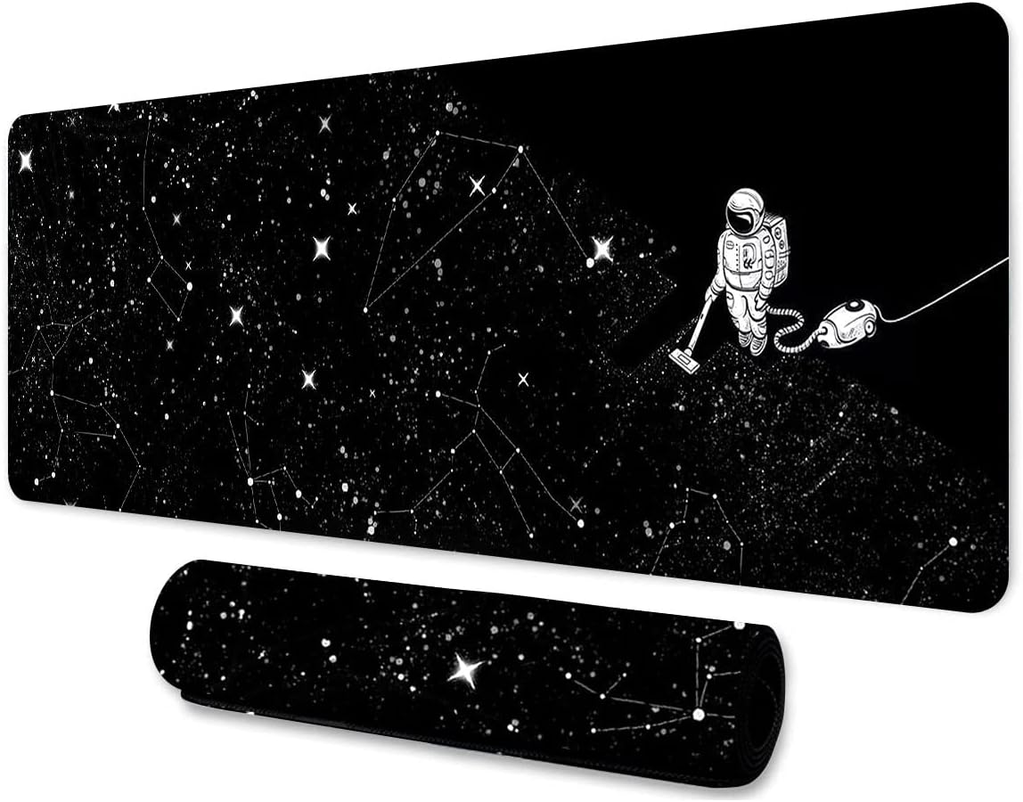 Fantásticos desenhos animados astronauta mouse pad, universo