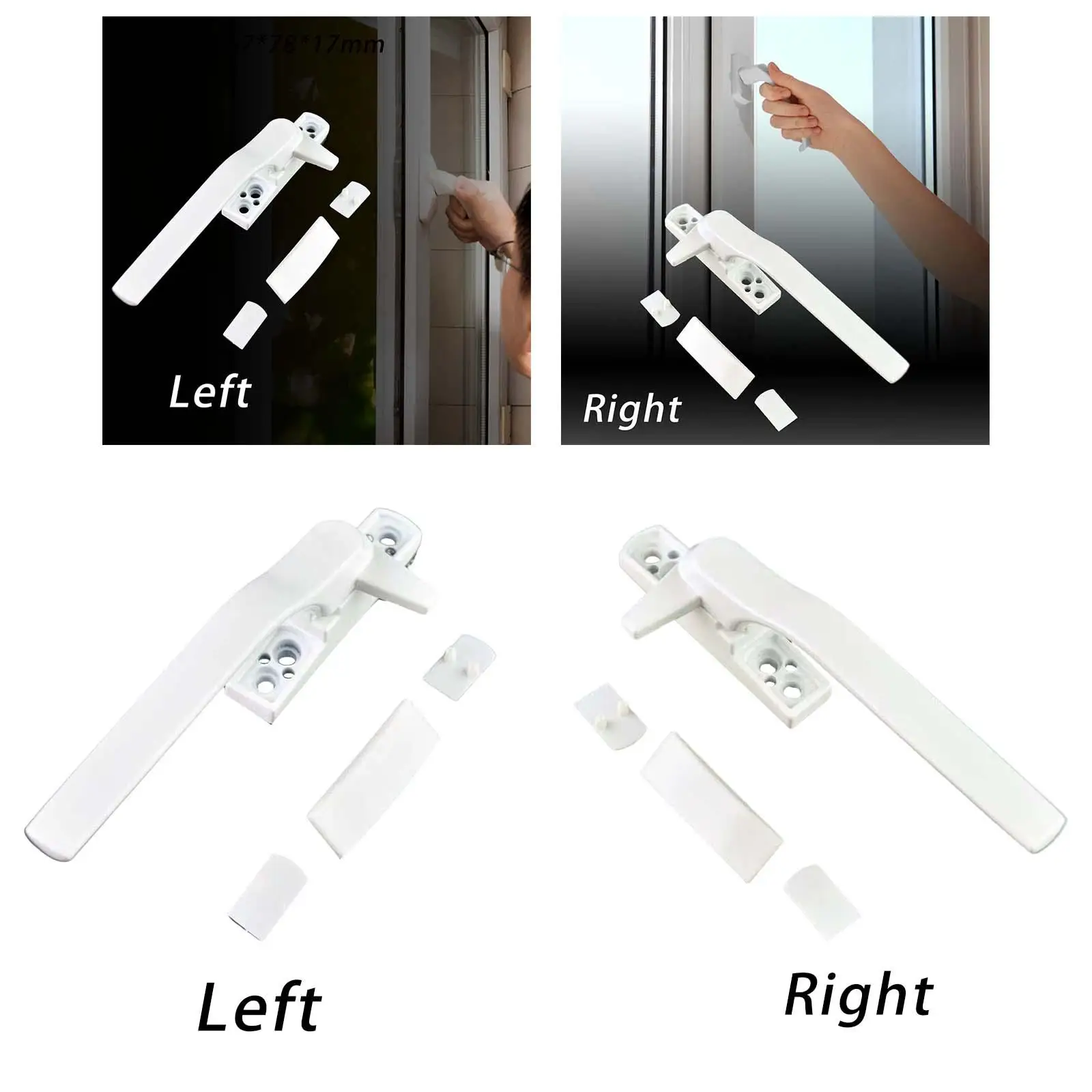 Casement Window Locking Handle Durable Sturdy for Bar Home Living Room