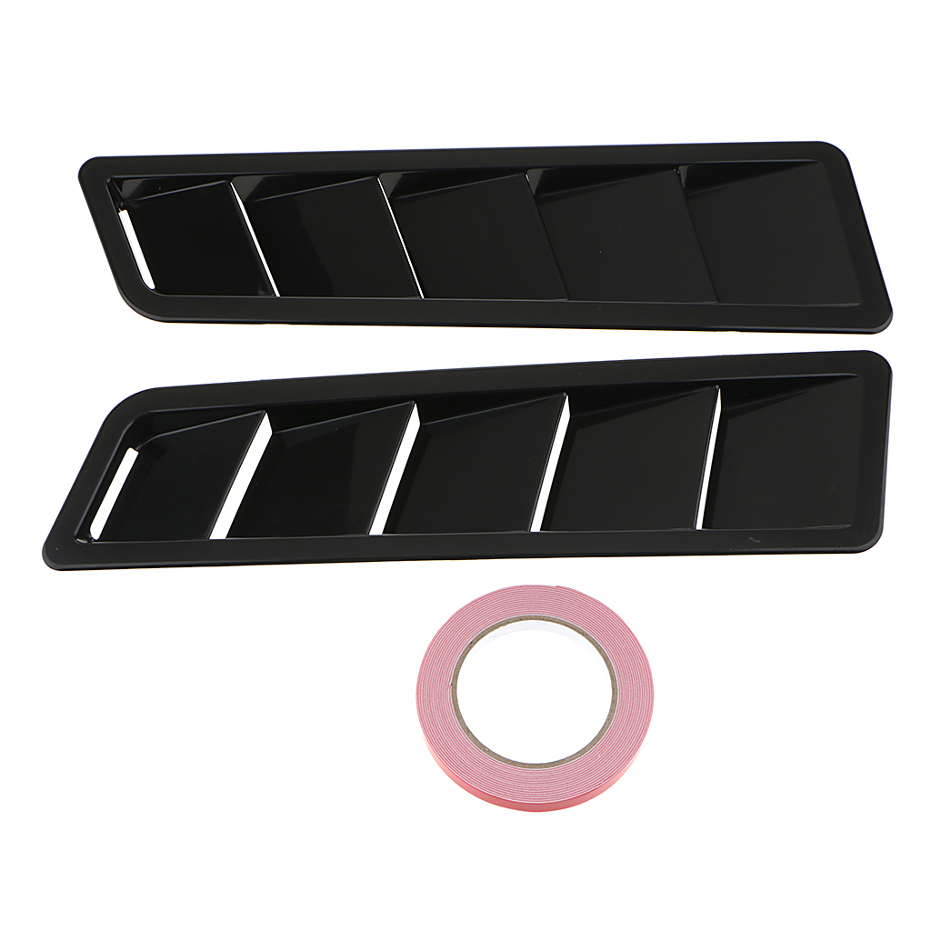 2x Car Styling Universal Bonnet Vents Louver Cooling Panel  