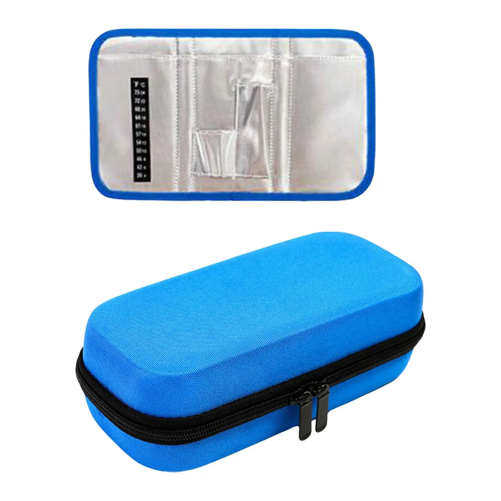 Medical Cooler Bag Outdoor W/ Handle Zipper Closure Protective Protector Cooler Travel Case Insulation Storage Bag Carrying Bag