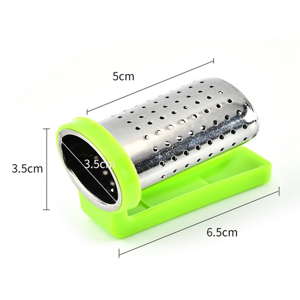 Description Picture 2 of itemCreative Hanging On Cup Tea Strainer Cup Clamp Food Grade Stainless Steel Clip Tea Infuser With Handle