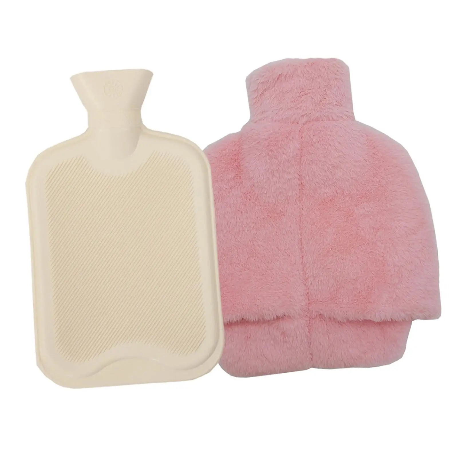 Hot Water Bag Leakproof with Removable Cover Hand Feet Warmer Hot and Cold Compress Comfortable Hot Water Bottle for Shoulder