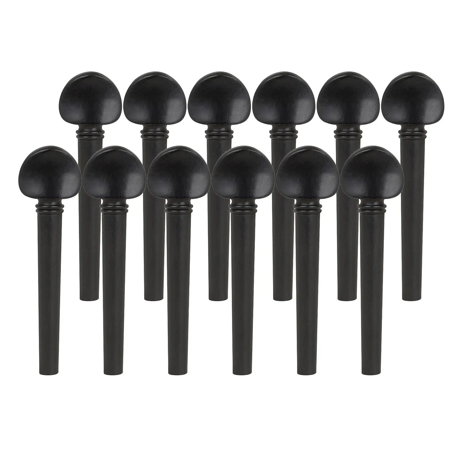 12Pcs Ebony  Violin Tuning Pegs Replacement  Highly Effective