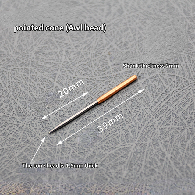 Leather Piercing Circle Awl Pointed Awl DIY Leather Craft Bag Watchband  Reaming Piercing Sewing AIDS Accessories Tool Cone