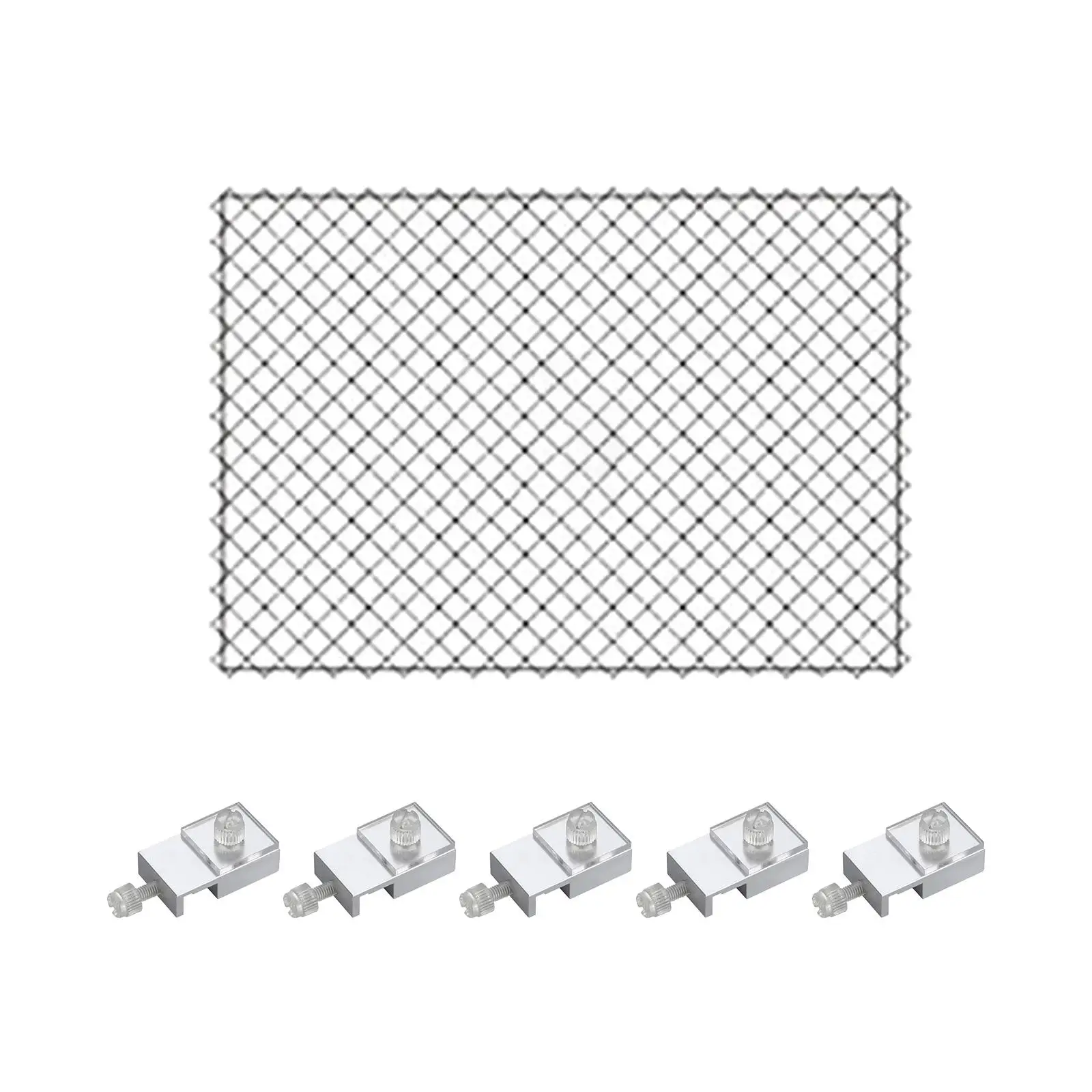 Aquarium Screen Anti-escape Nets Air Screen Net Aluminum Alloy with Fixed Holder Easy to Install Gadget DIY Aquarium Screen Net