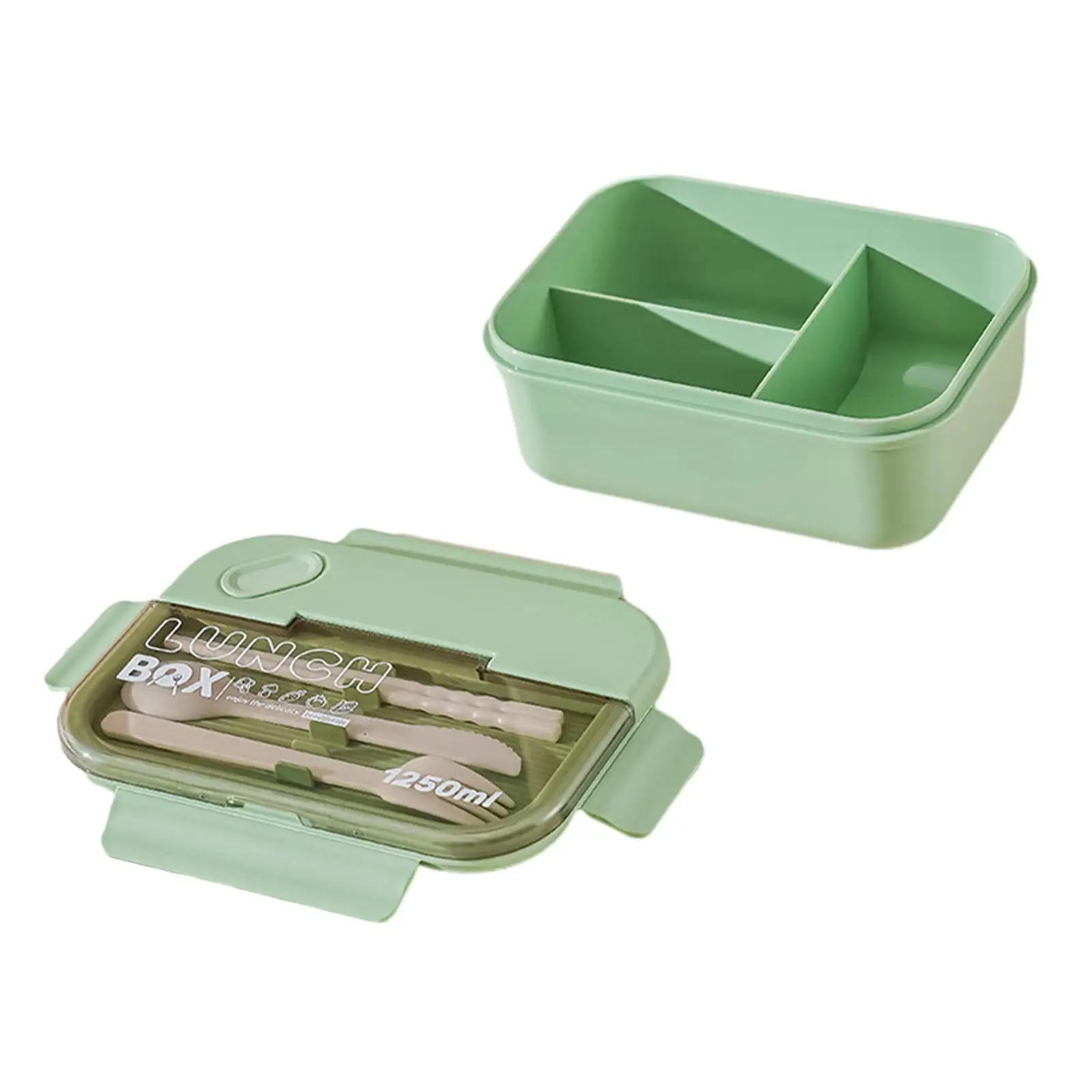 Japanese Bento Lunch Box 1250ml Office Bento Box Multifunctional Container Snack Box for Home Office Hiking