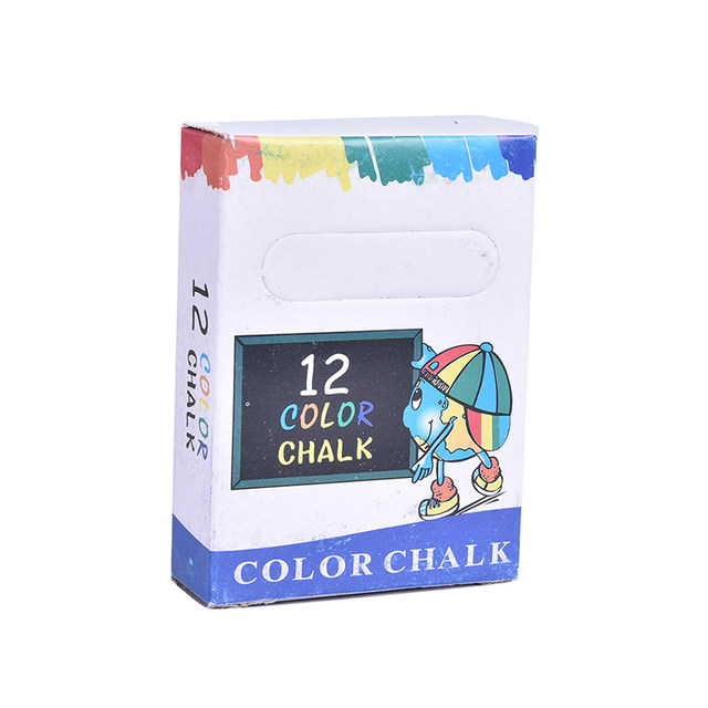 12 Craies Sans Poussière Lavables - Porte-Craie Rétractile - 12 Couleurs - Pour Tableau Noir/Blanc, Verre - Enfants Et École