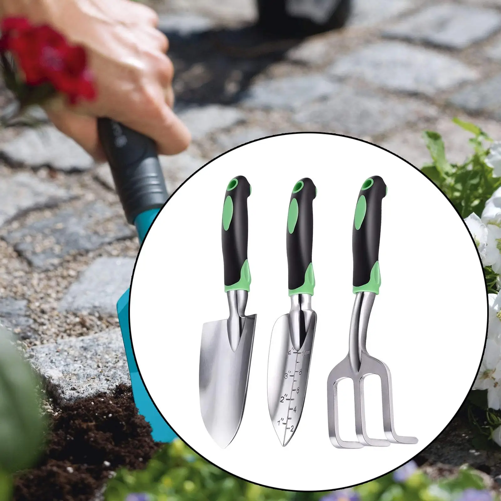 Non-Slip Garden Shovel Sturdy Heavy Duty Hand Tools for Gardening Digging