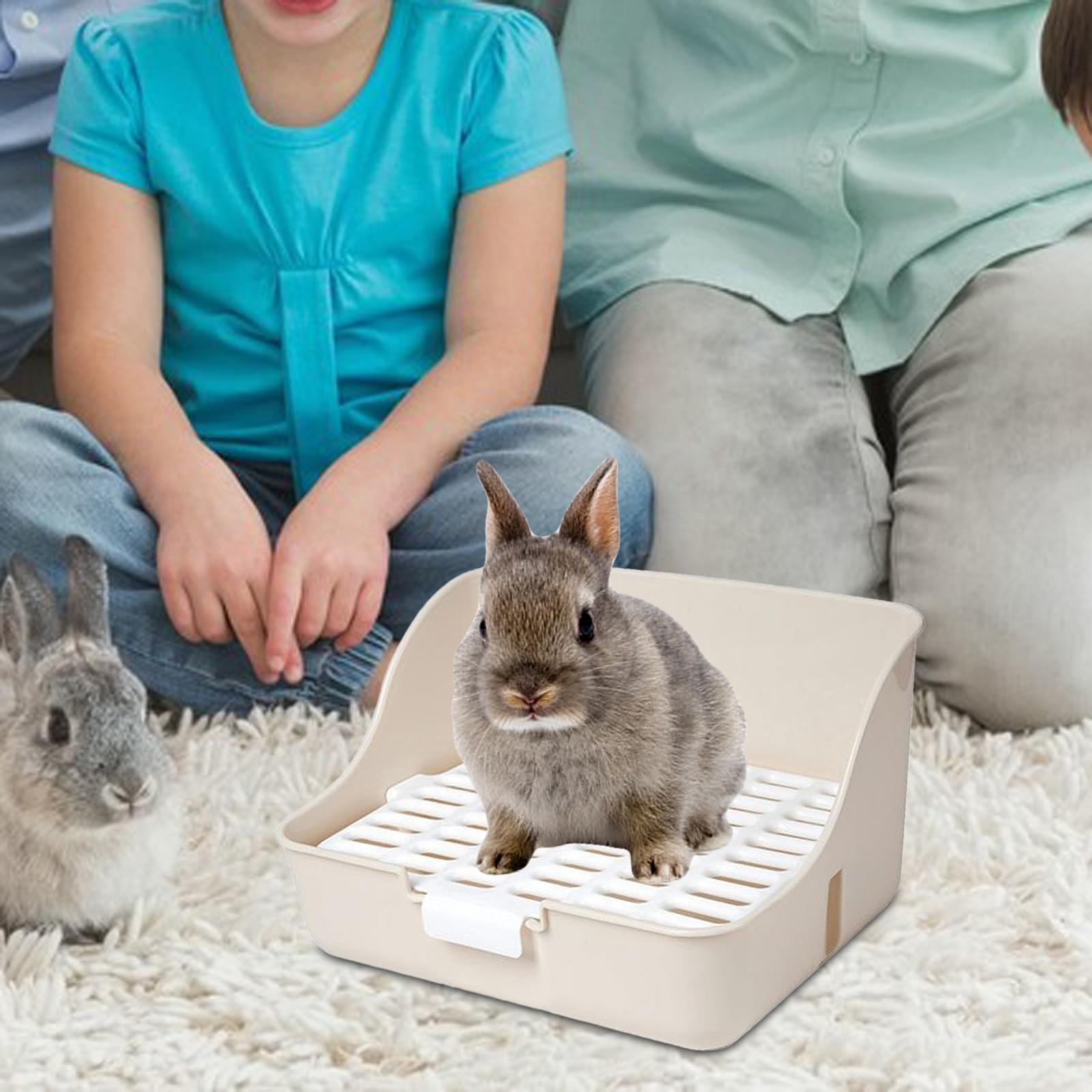Rabbit Litter Box Detachable Pee Tray Portable Bedpan Pet Toilet for Hamster Small Animals Chinchillas Pet Supplies Bunny Rabbit Litter Box Detachable Pee Tray Portable Bedpan Pet Toilet for Hamster Small Animals Chinchillas Pet Supplies Bunny