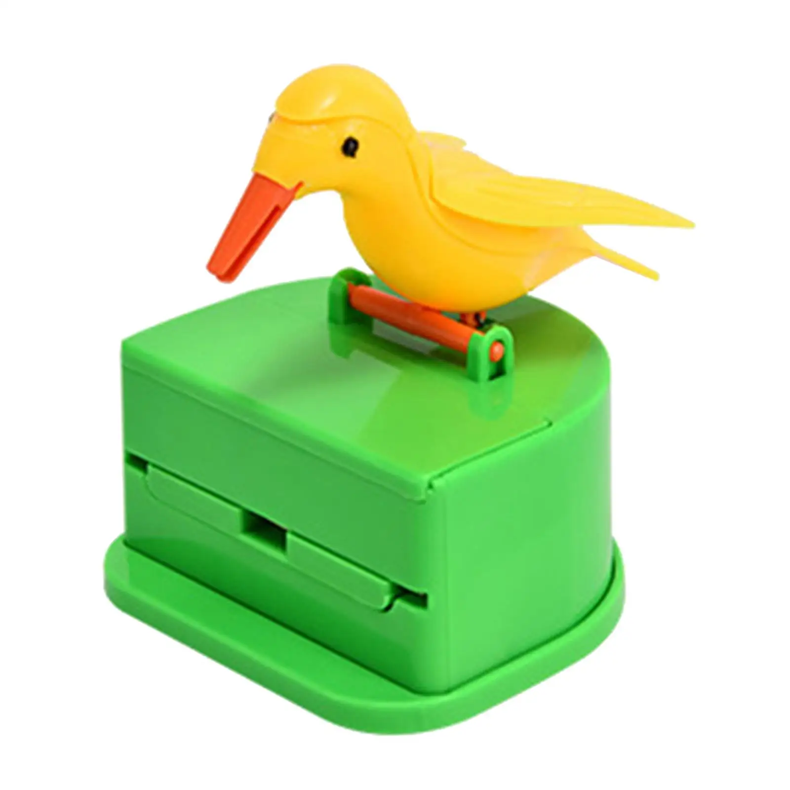 Funny Automatic Toothpick Holder Press Bird Toothpick Box Toothpick Storage Box for Restaurant Home Kitchen Table Decoration