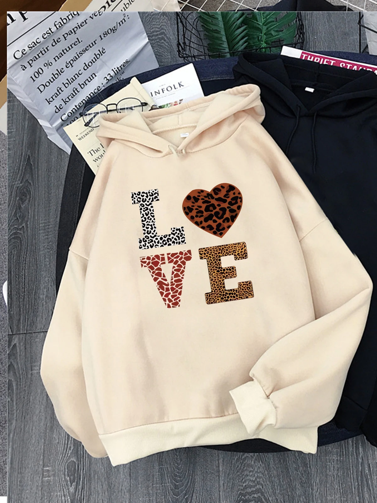 Title 15, Hirsionsan Love Letter Print Felpa per donna 20...