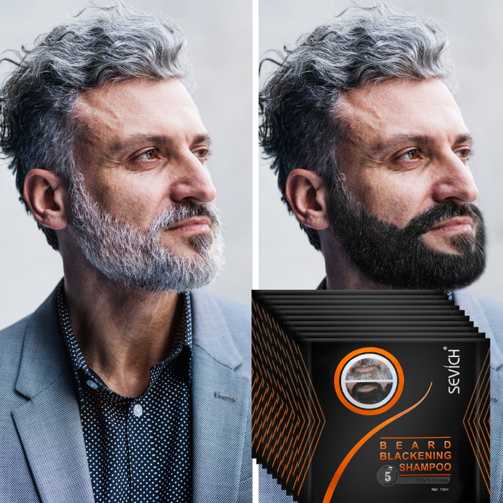 Best of 3PCS Instant Hair Dye Black Beard Shampoo For Men Fast Blackening White Beard Dye Shampoo Hair Colouring Cream Moustache Care Reviews & Tips