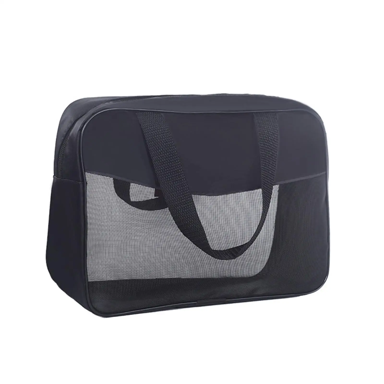Travel Makeup Bag Mesh Handle Pouch Clear Cosmetic Organizer Large Capacity for Bathroom Cosmetics Toiletries Business Traveling