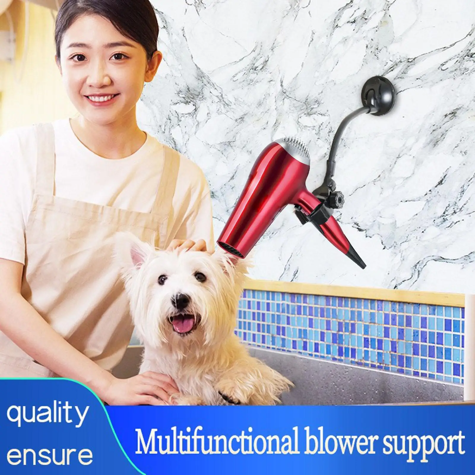 Blow Dryer Stand Suction Cup Hair Dryer Holder for Hairdryer