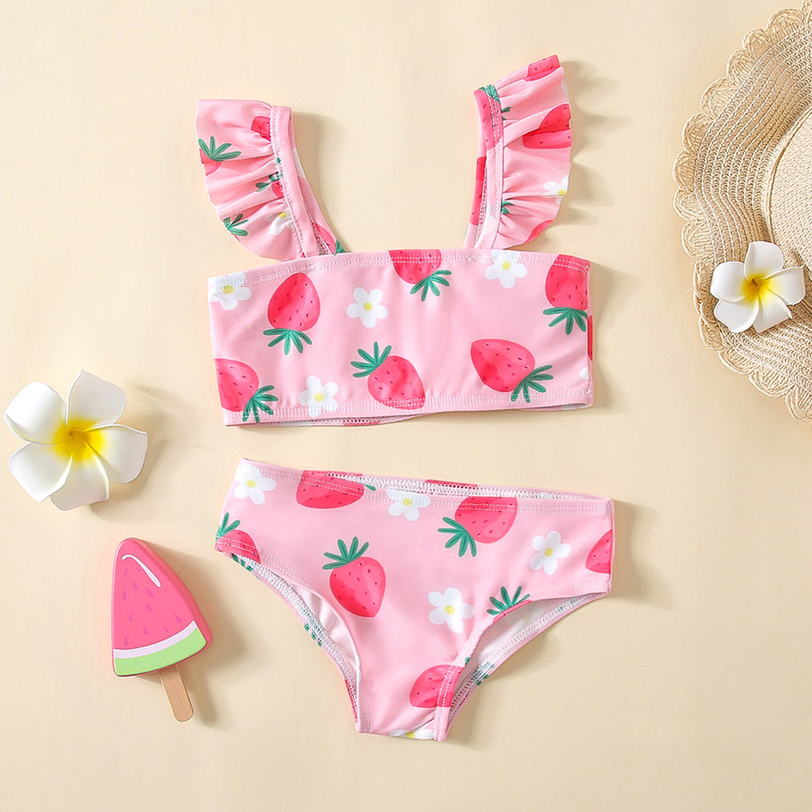 pink cow bathing suit