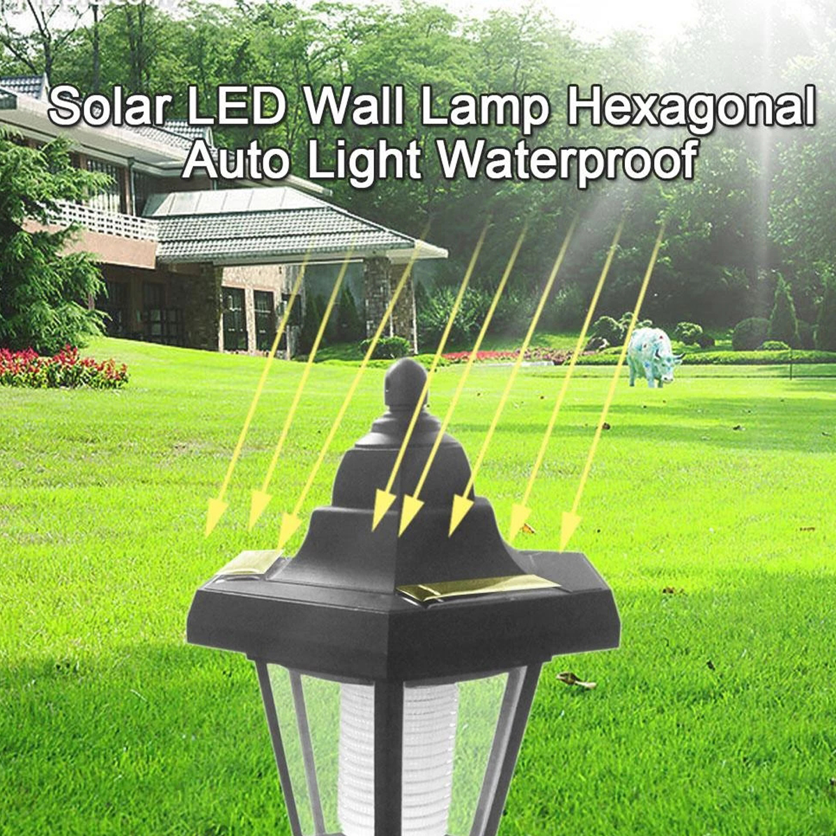 Title 7, 2PCS Solar LED Licht Outdoor Wand Lampe Garten ...