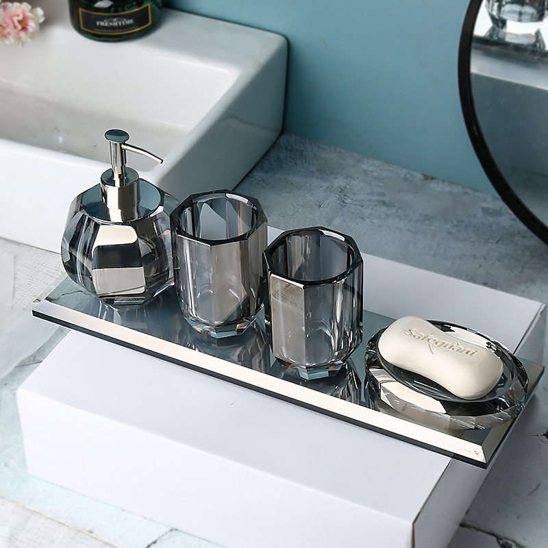 Glass Bathroom Set Image 11