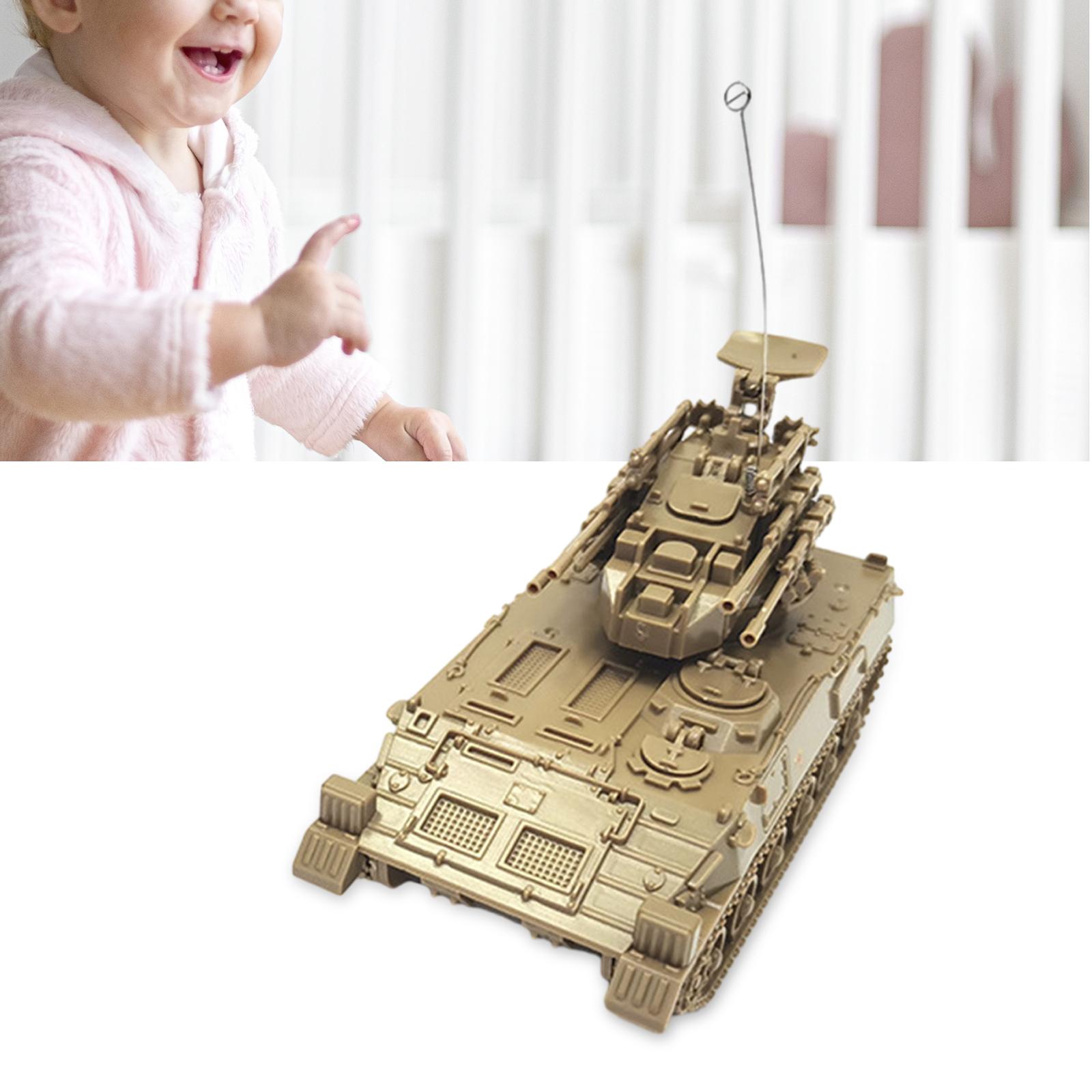 1:72 Scale Reconnaissance Vehicles 4D Tank Model Tracked Crawler Chariot for Keepsake Tabletop Decor Education Toy Gift Adults