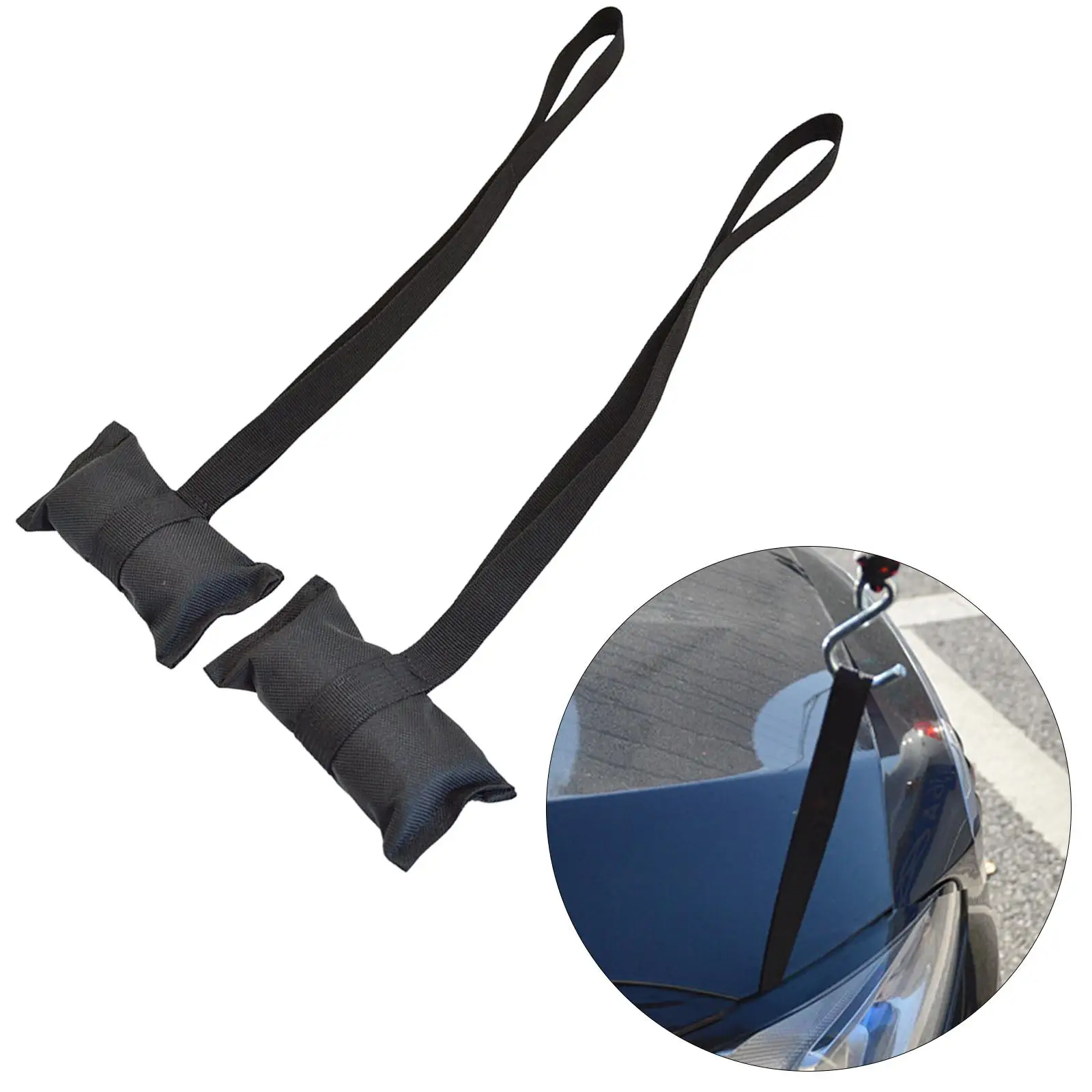 Anchors Tie Down Disassembly for Kayak Transport Bow Stern Car Hoods