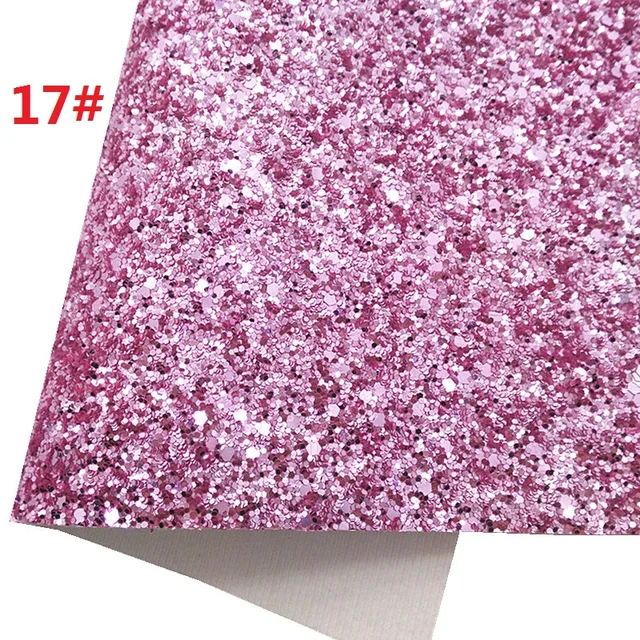 Lux Mixed Pink Chunky Glitter Fabric Sheet - Felt Backing – UniqueRTS  Leather