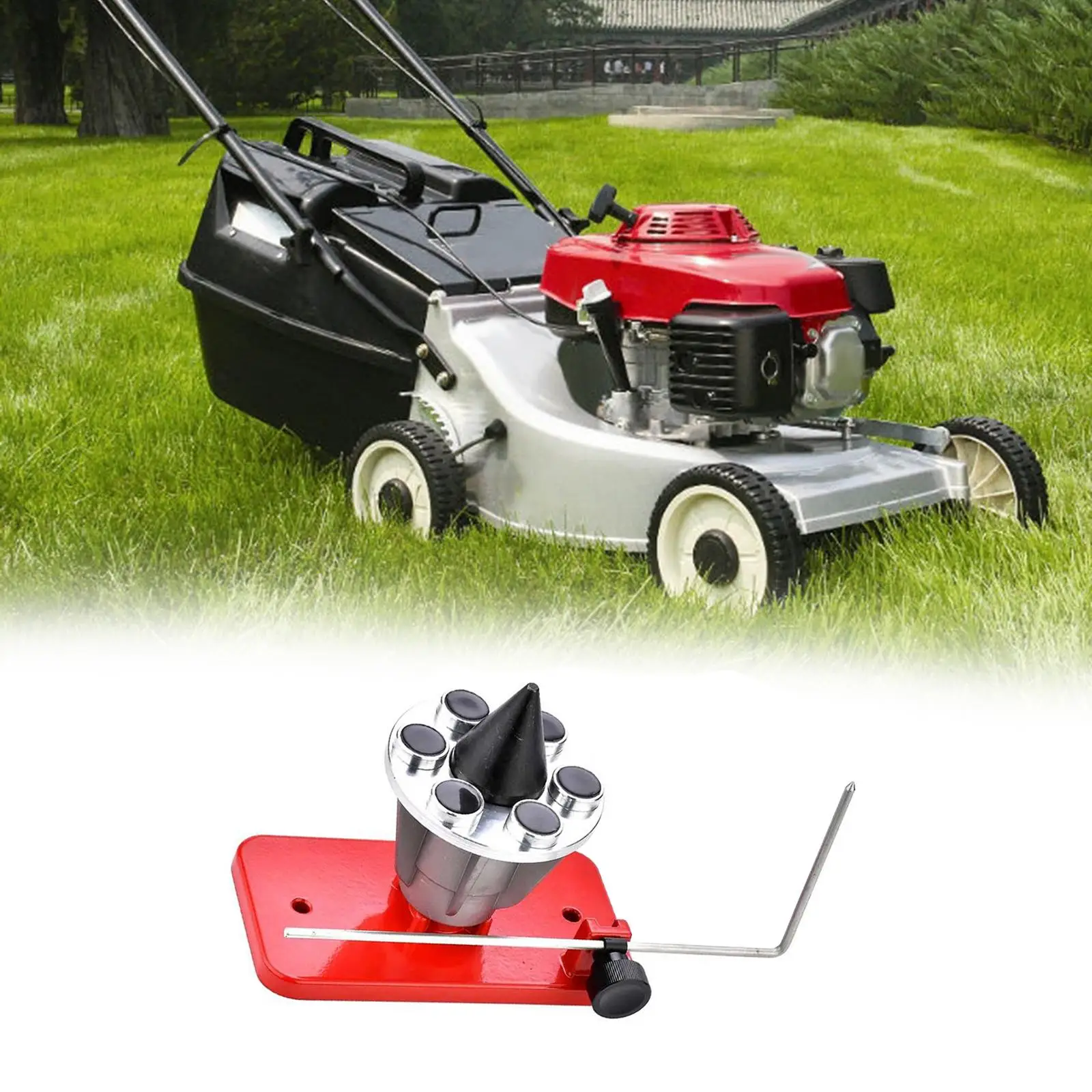 Metal Blade Balancer Reduced Vibration Durable Replace 339075B 200mm Balance Blade after Sharpening for Lawn Mower Supplies