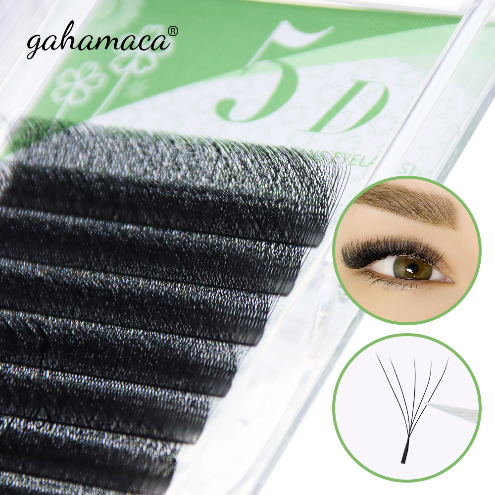 Best of GAHAMACA W Shape Lashes Extension 3D4D5D Premade Volume Fan Eyelash Makeup Supplies Wendy Individual Lash 12 Rows Easy Fan Reviews & Tips