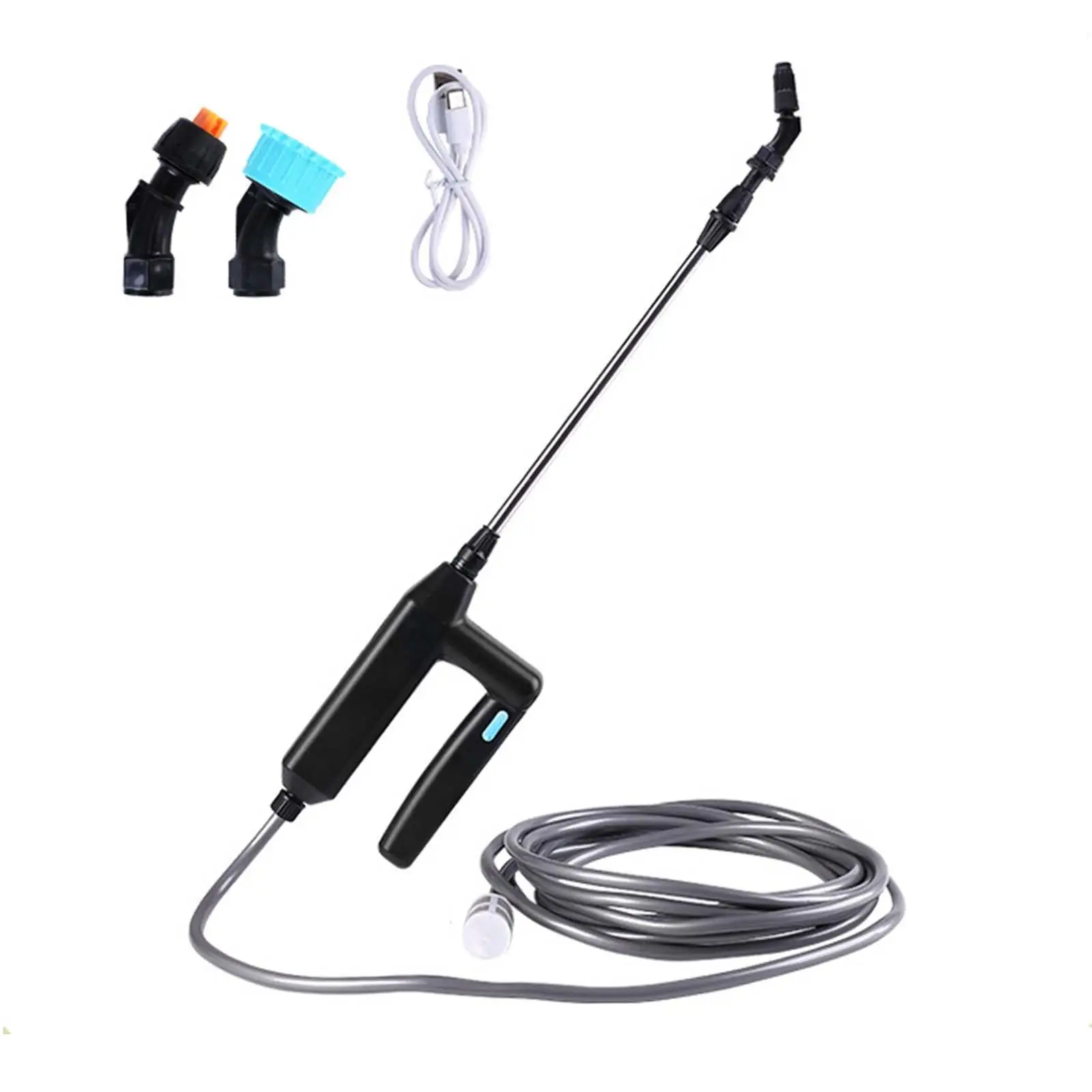 Garden Sprayer Handheld with Hose Nozzle Portable Flower Watering Nozzle for Household Spraying Gardening Watering Home Cleaning