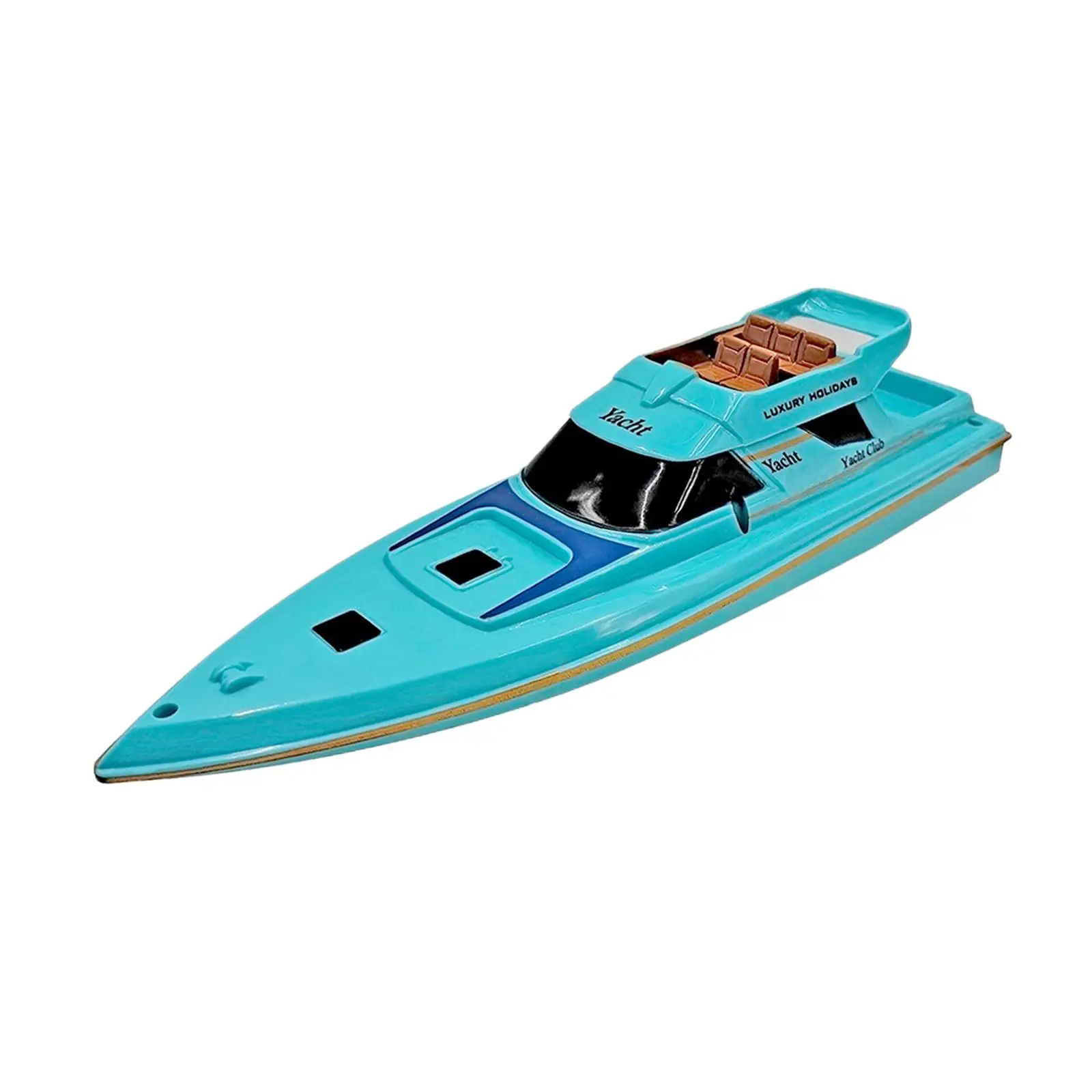Electric Speed Boat Bath Boat Floating Toy Yacht for Park Swimming Pool Gift