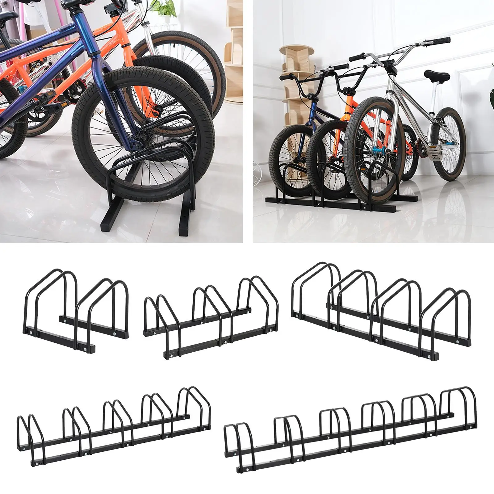 Bike Floor Rack Weatherproof Cycling Accessories Bicycle Bicycle Floor Stand for Kids Bikes Outdoor Yard Yards