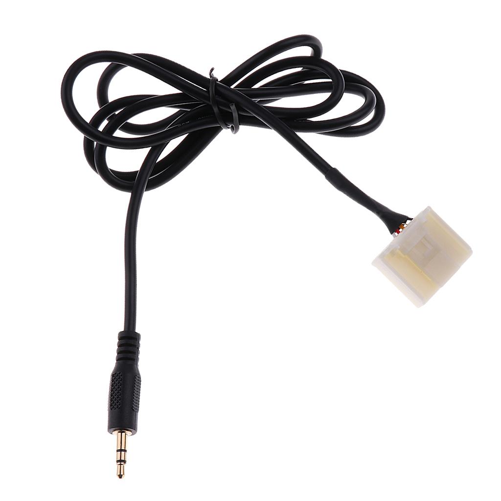 3.5mm AUX Audio Input Cable Adapter Connector For Toyota Camry Corolla Prius