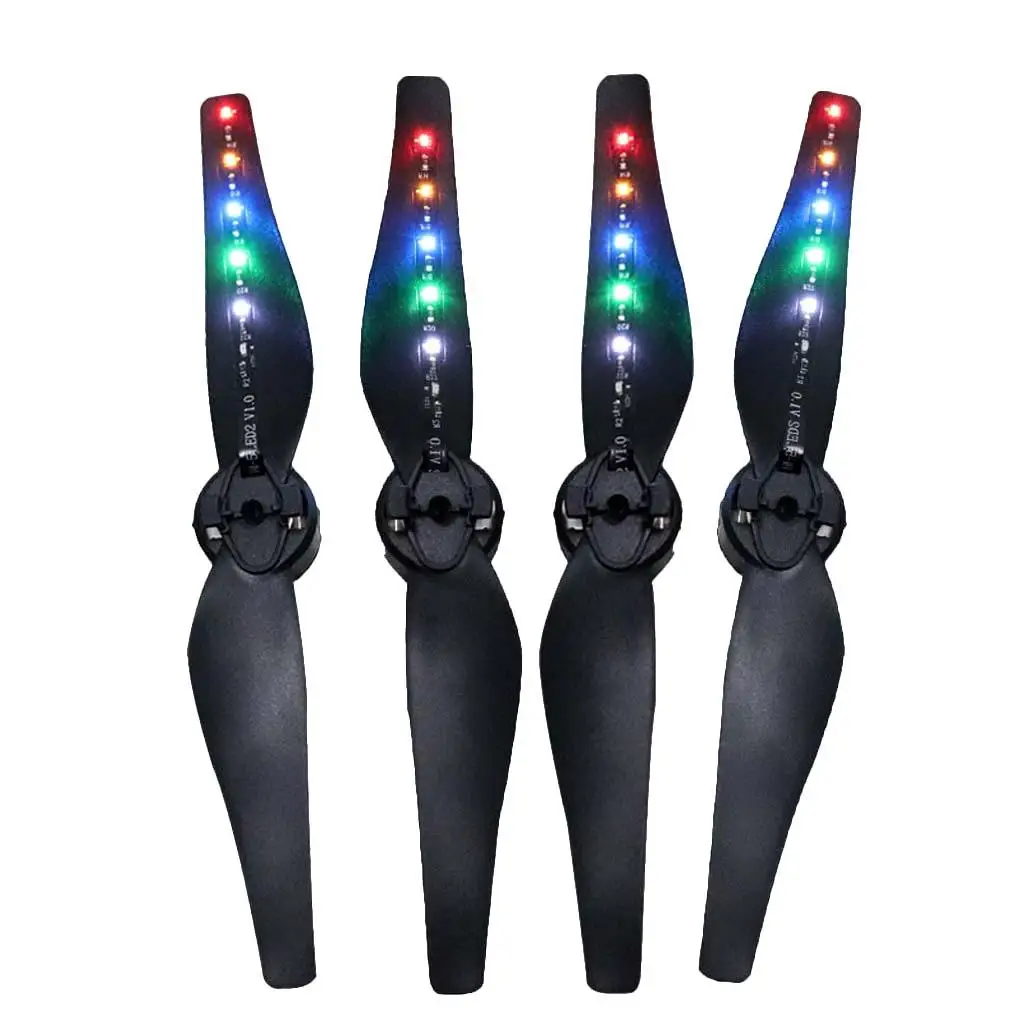 4pcs/set LED Light Flash Propellers 5332  for DJI  Air Spare Parts, Low Noise, 