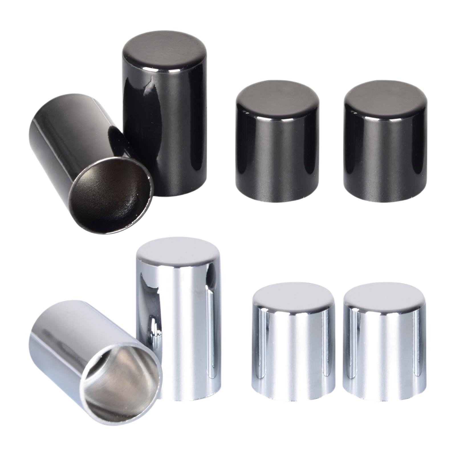 4x Chrome Docking Hardware Covers Aluminum Alloy Decoration Moto Accessory Fit for Harley Street Glide 2009-2021