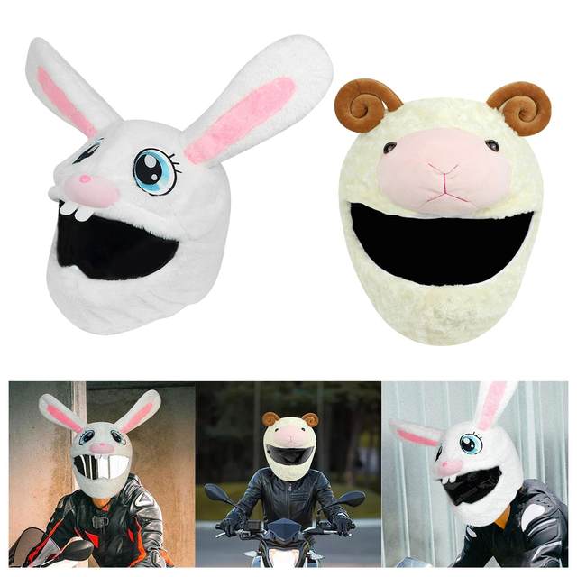 Cover Sleeve for Full Faces Motorbike Plush Funny Cover