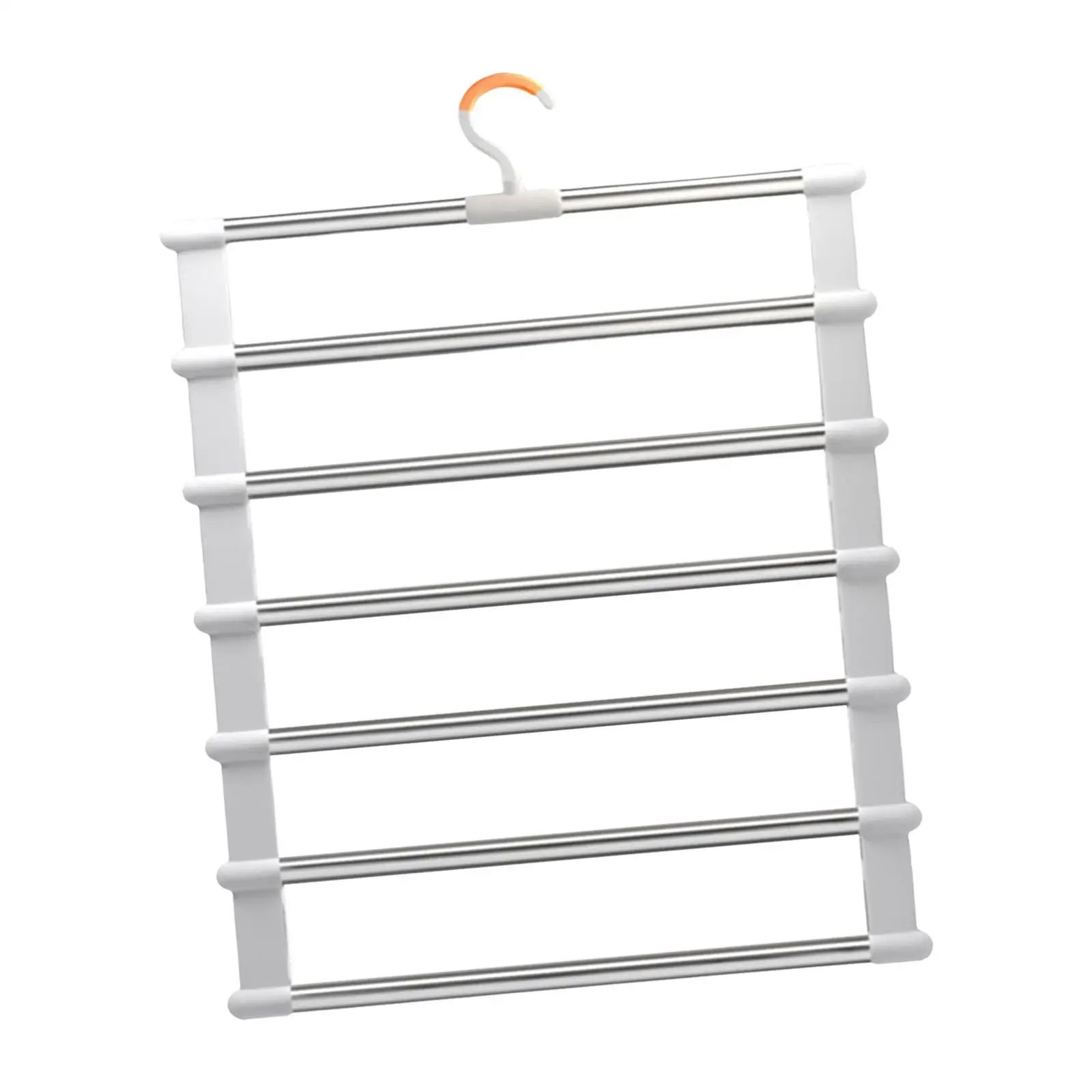 Pant Hangers Jeans Rack Closet Storage Organizer, Non Slip for Pants Lovers Durable Sturdy Structure Clothes Racks Space Saver