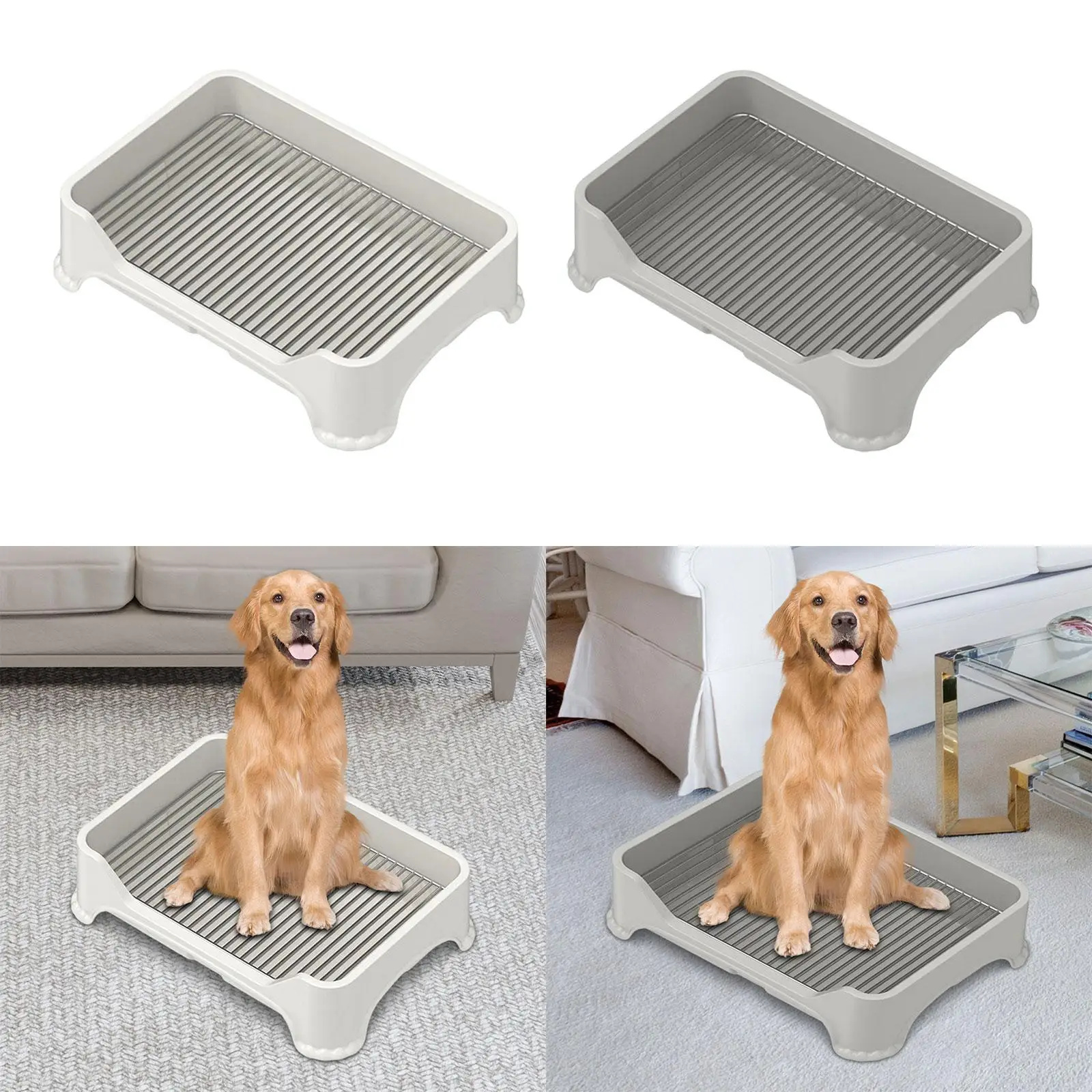 Dog Toilet Dog Potty Pad Holder Indoor Potty Tray Outdoor Trainer Corner Puppy Litter Box Training Potty Tray for Small Dogs