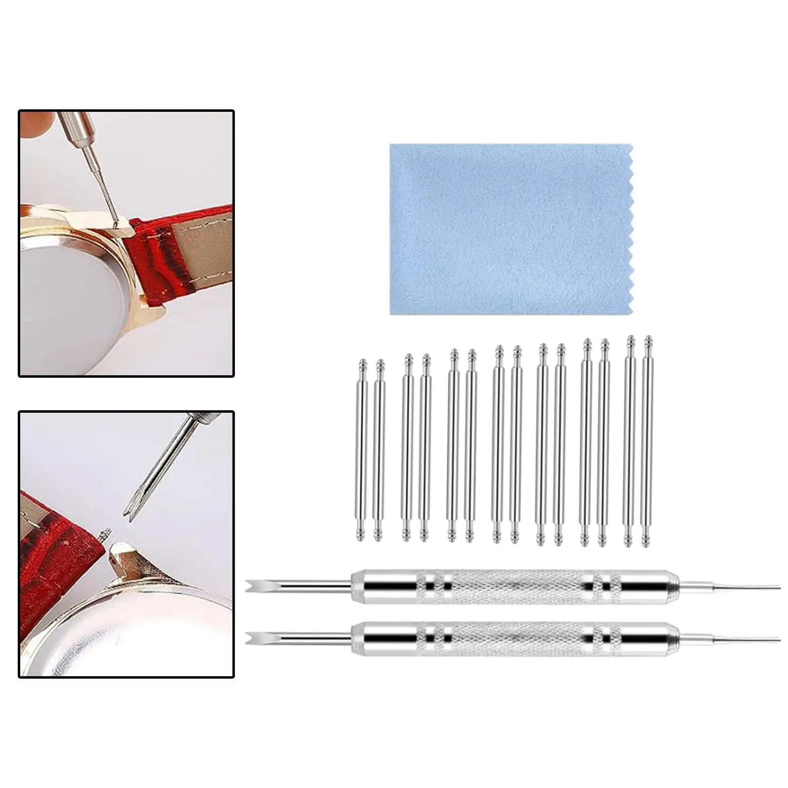 Watch Link Remover Kit Repair Tool Adjustment Fixing Watch Repair Kit Watch Band Pins for Watch Accessories Watch Band Removal