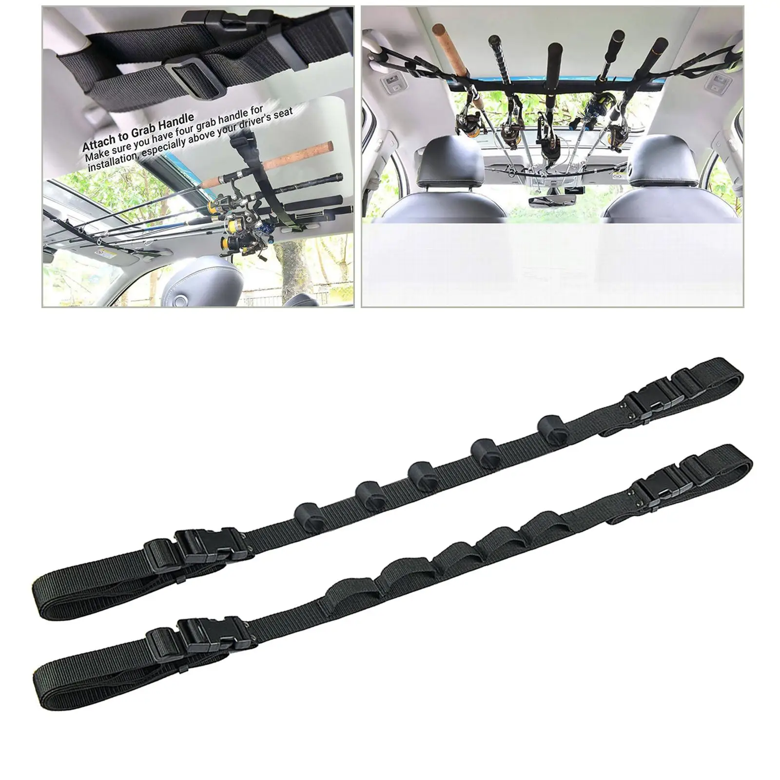 Vehicle Fishing Rod Holder Space-Saving Cars SUV Carrying  Keeper