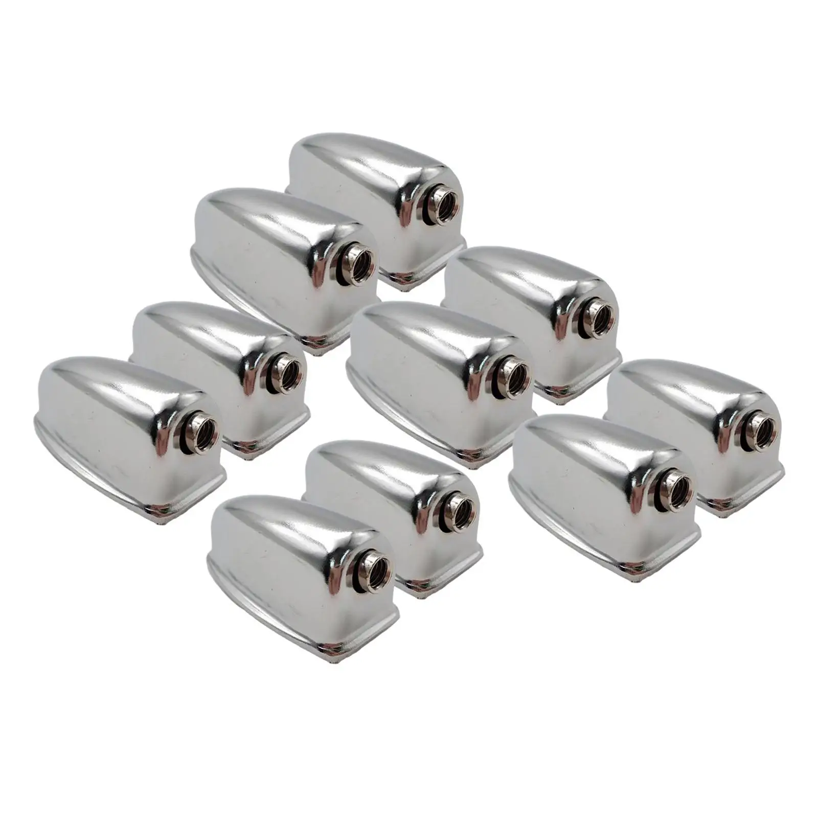 10 Pieces Snare Drum Lug Accessories Metal Lugs Snare Drum Parts for Drum Kits Snare Percussion Musical Instrument Maintenancing