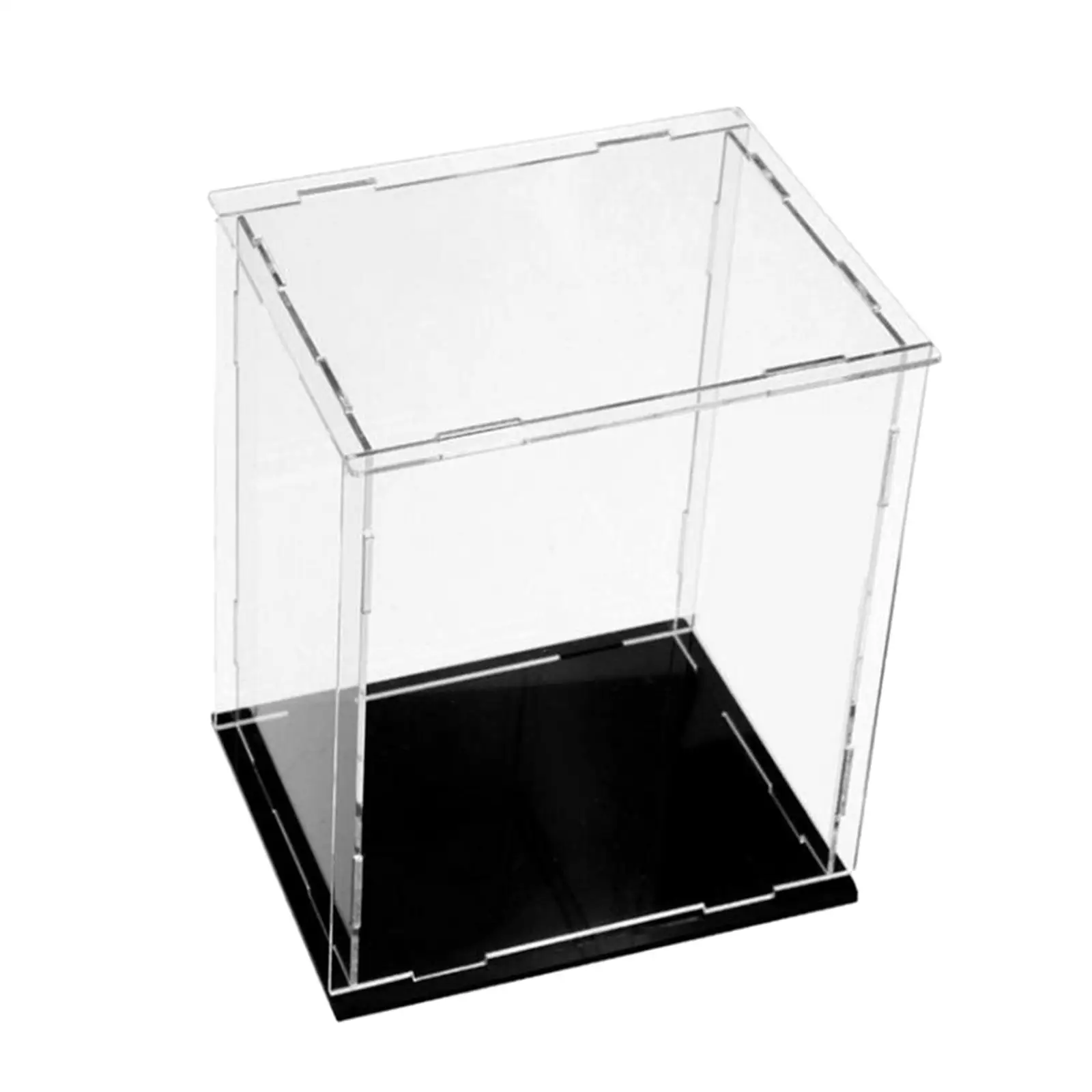 Clear Acrylic Display Case Containers for Small Figure Collectibles Airplane
