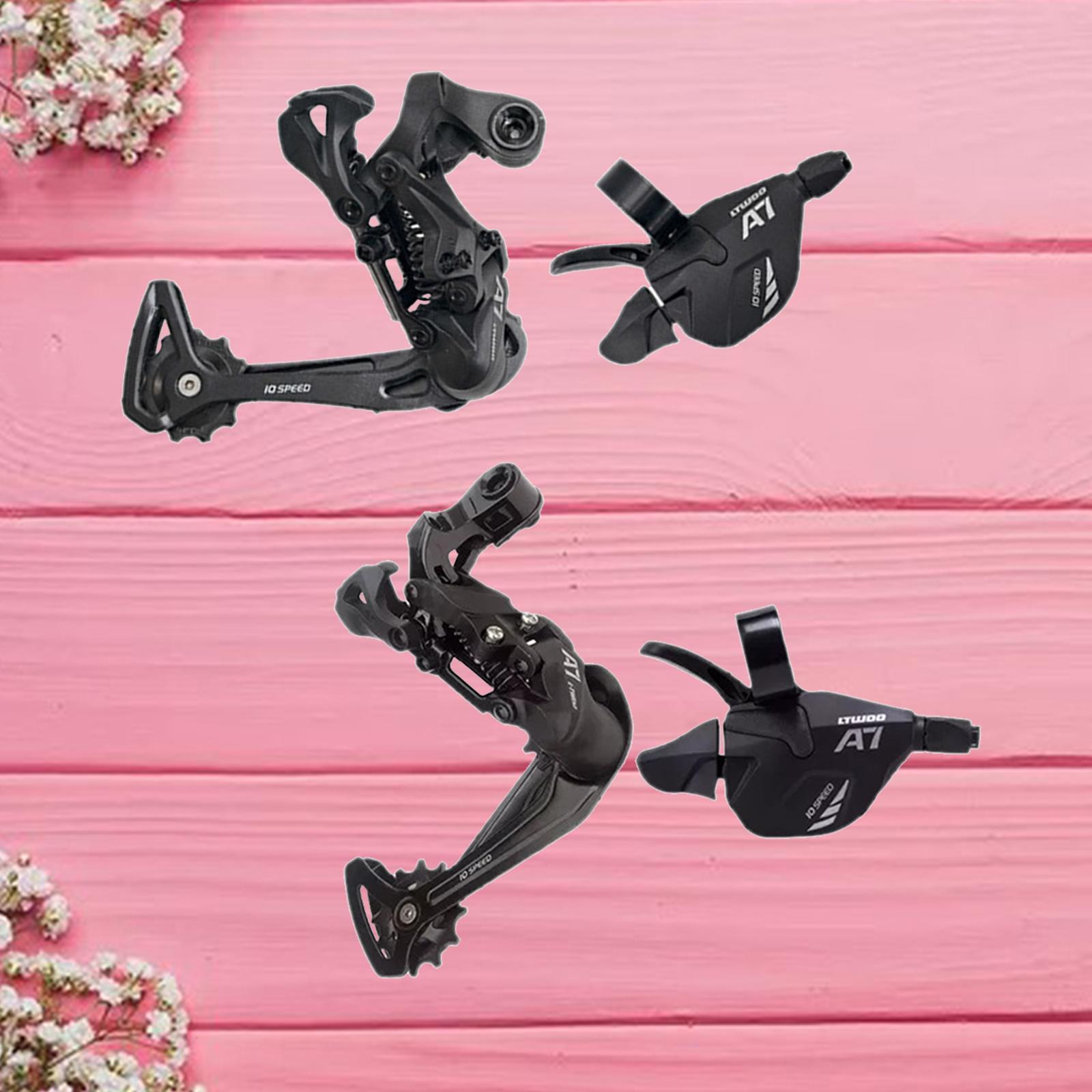 Alloy Rear Derailleur Road Bicycle 10  Lever Bikes Repair Right Handed  Lever Low Friction Derailleurs for 42/46/50T Freewheels