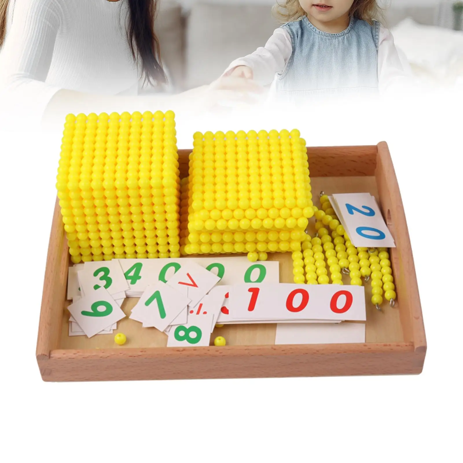 Math Beads Materials Mathematics Aids Math Toys for Preschool Toddlers Kids