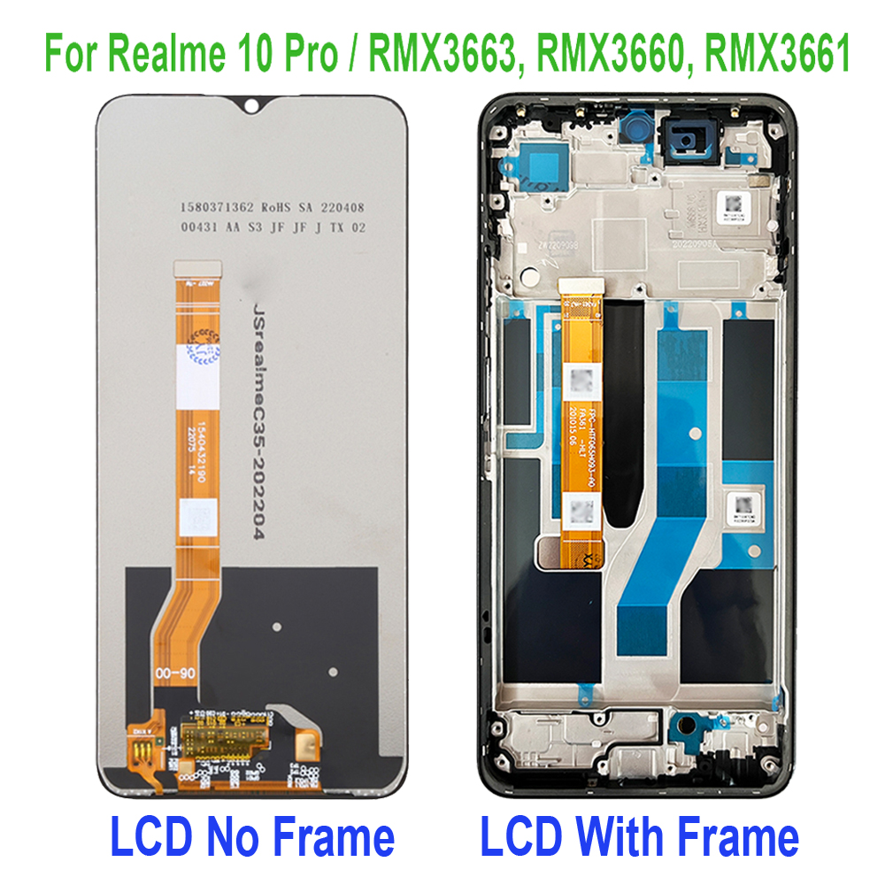 Для OPPO Realme 10 Pro 5G RMX3630 RMX3663 RMX3660 RMX3661 ЖК-дисплей