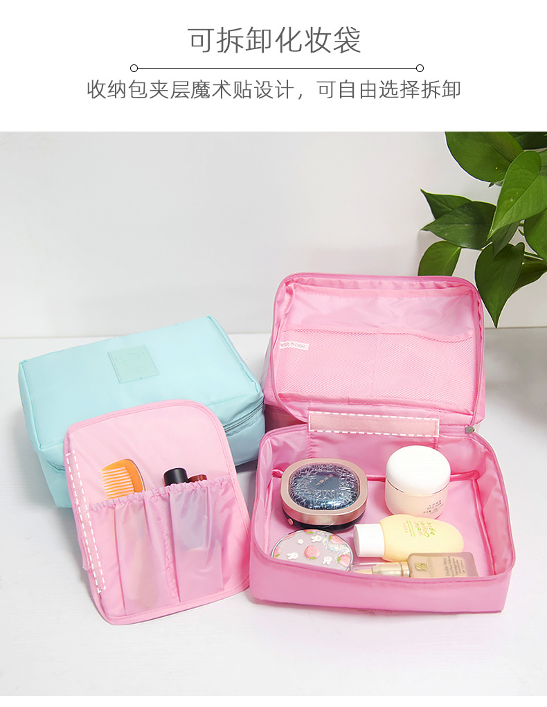 Designer Luxury Portable Cosmetic Storage Bag Makeup Pouch Women Large Multi-compartment Travel Wash Toilet Bathroom Organizers
