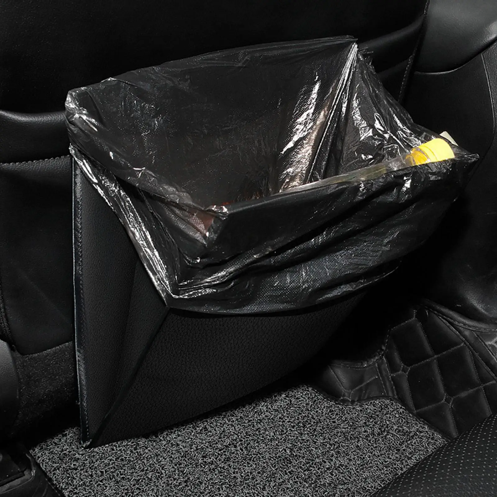 Car Artificial Leather Trash Can Wear Resistant Convenient Easy Install