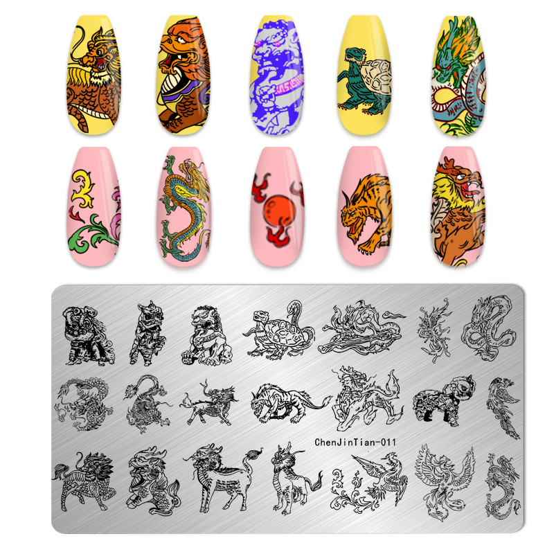 Best of Cartoon Character Nail Stamping Plates Brand Cartoon Animal Stainless Steel Nail Polish Nail Art Stamping Plates For Girls Reviews & Tips - Image 2